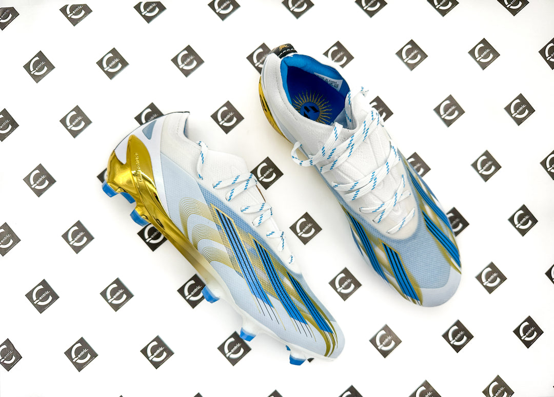 Las Estrellas Adidas Messi Shoes Adidas X Crazyfast Messi FG Las Estrellas Footwear White/Pulse