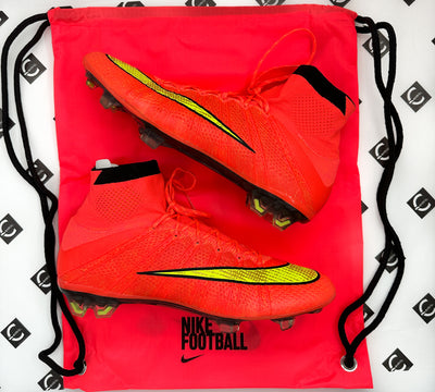 Nike Mercurial Superfly IV Hyper Punch / Gold / Black 2014 World Cup FG