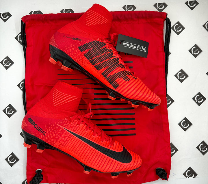 Nike Mercurial Superfly V FG Play Fire Light University Red Black Bootscentric